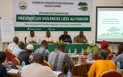 Kindia, Guinée : le Cadre de Concertation Régional de la Basse Guinée renforce les capacités des acteurs locaux sur la prévention des violences liées au foncier